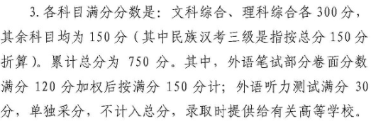 考试科目及计分办法