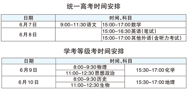 北京高考6月7日开考 北京高考6月7日开考