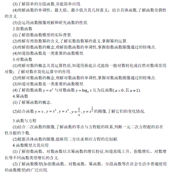 全国新课标高考理科数学考试大纲(完整)