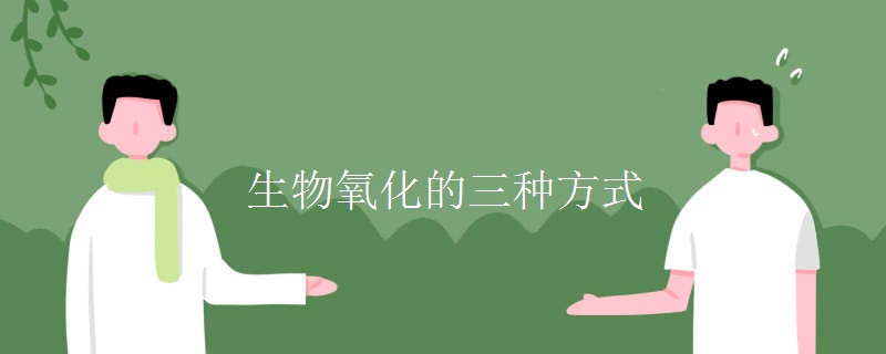 生物氧化的三种方式 生物氧化的三种方式