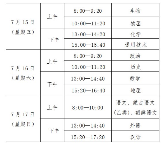2022吉林3月高中学业水平考试时间几月几号 2022吉林3月高中学业水平考试时间几月几号
