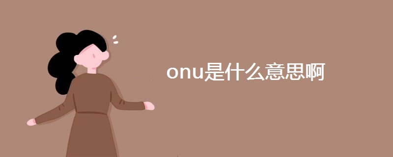 onu是什么意思啊 onu是什么意思啊