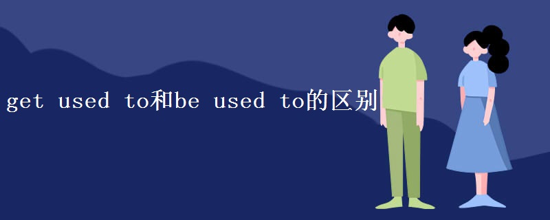 get used to和be used to的区别 get used to和be used to的区别