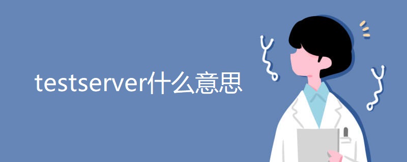 testserver什么意思 testserver什么意思