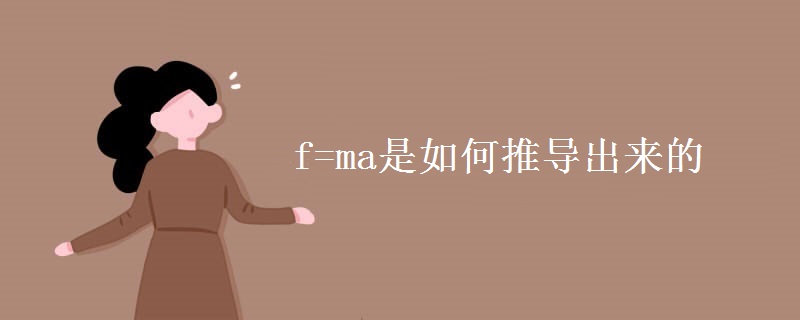 f=ma是如何推导出来的 f=ma是如何推导出来的