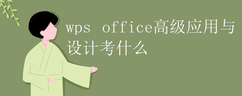 wps office高级应用与设计考什么 wps office高级应用与设计考什么
