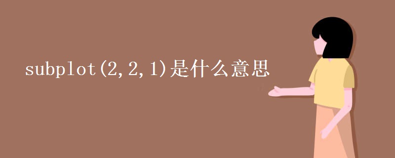 subplot(2,2,1)是什么意思 subplot(2,2,1)是什么意思