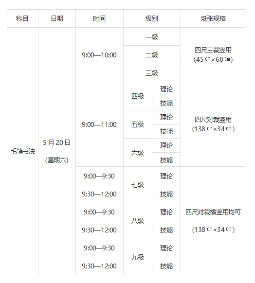 黑龙江2023上半年书画等级考试时间安排 什么时候考试 黑龙江2023上半年书画等级考试时间安排 什么时候考试