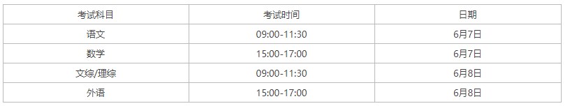 2023贵州高考时间是几月几号 具体时间安排 2023贵州高考时间是几月几号 具体时间安排