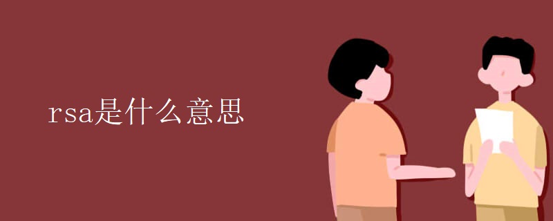 rsa是什么意思 rsa是什么意思