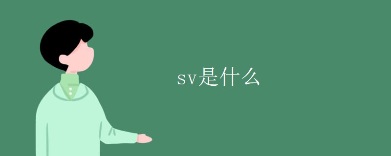 sv是什么 sv是什么