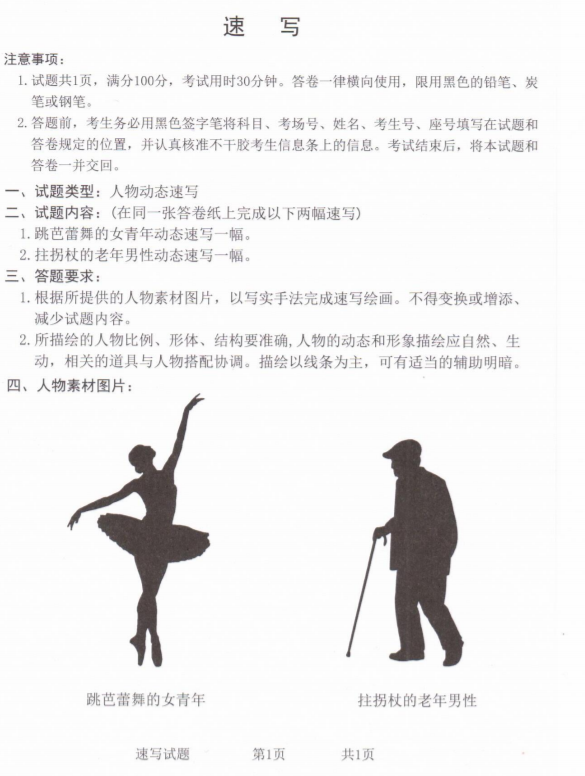 2023山东美术统考试题真题 考试具体内容 2023山东美术统考试题真题 考试具体内容