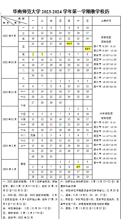 2023华南师范大学暑假放假时间什么时候 几月几号开学 2023华南师范大学暑假放假时间什么时候 几月几号开学